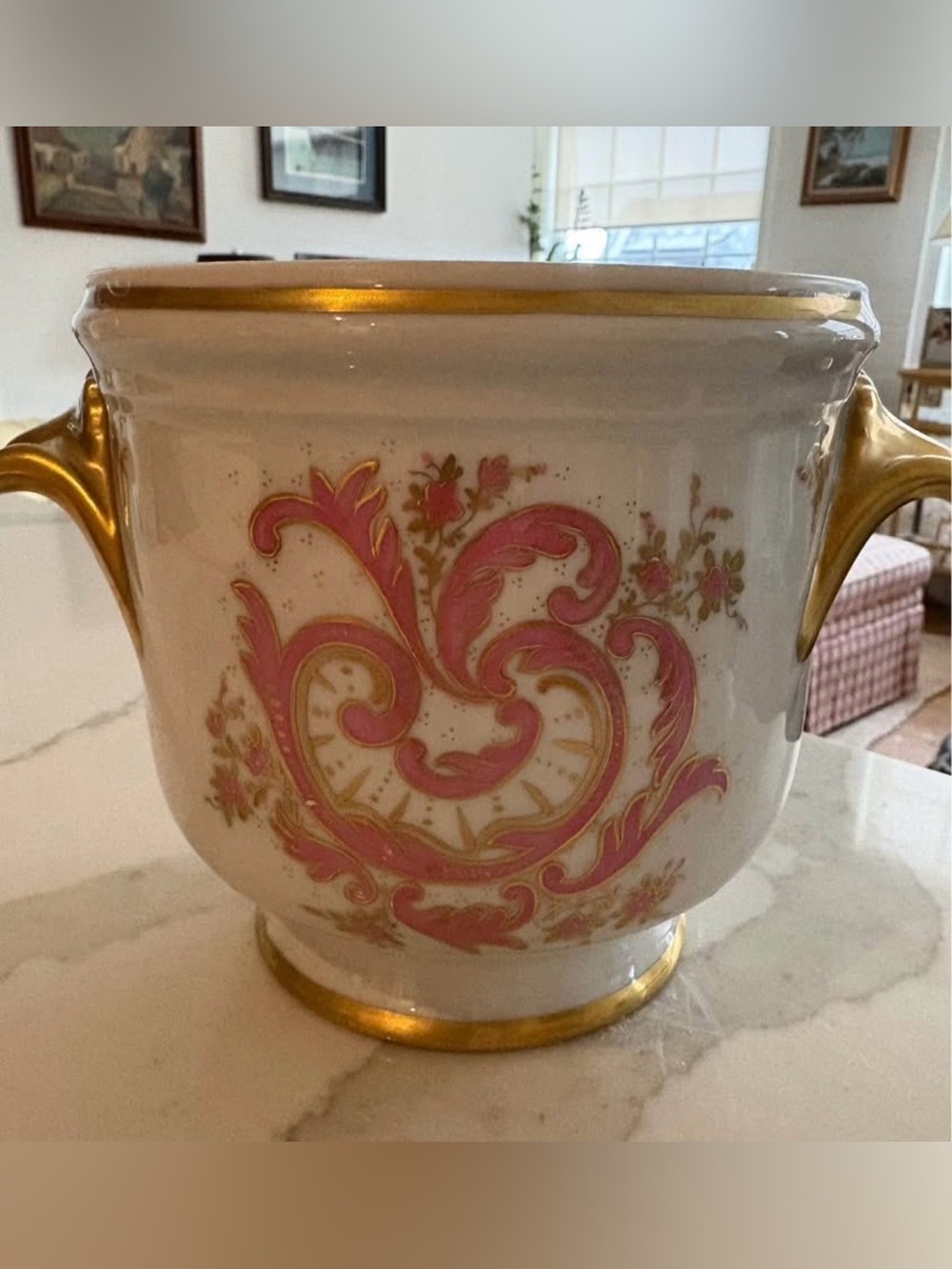 Early 20th Century Limoges Porcelain Jardiniere